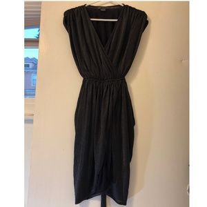 Armani Exchange Space Grey-Shiny Cocktail Dress